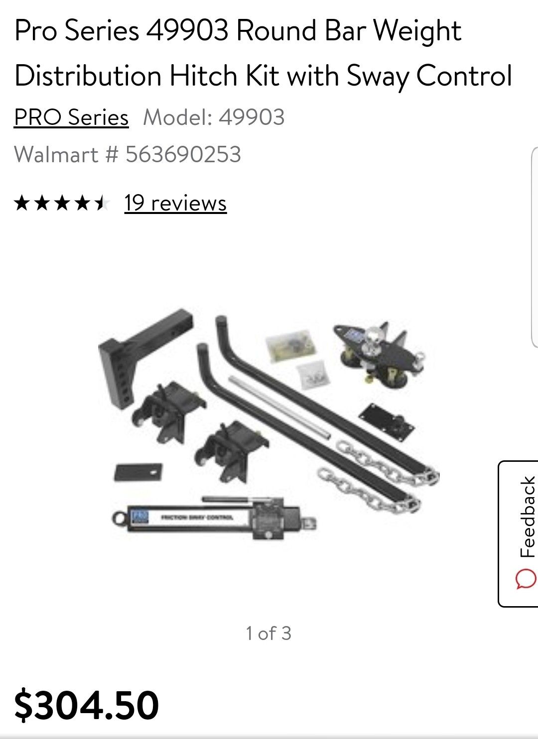 LoadLeveling Trailer Hitch (medium weight) for Sale in Fort Lauderdale