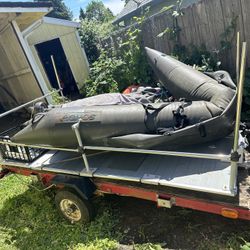 Aqous Inflatable Pontoon Boat