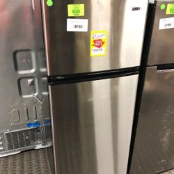 Summit Stainless Steel Top Freezer Refrigerator