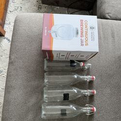 Cultures for Health Continuous Brewing Jar & 4 Swing Top Bottles