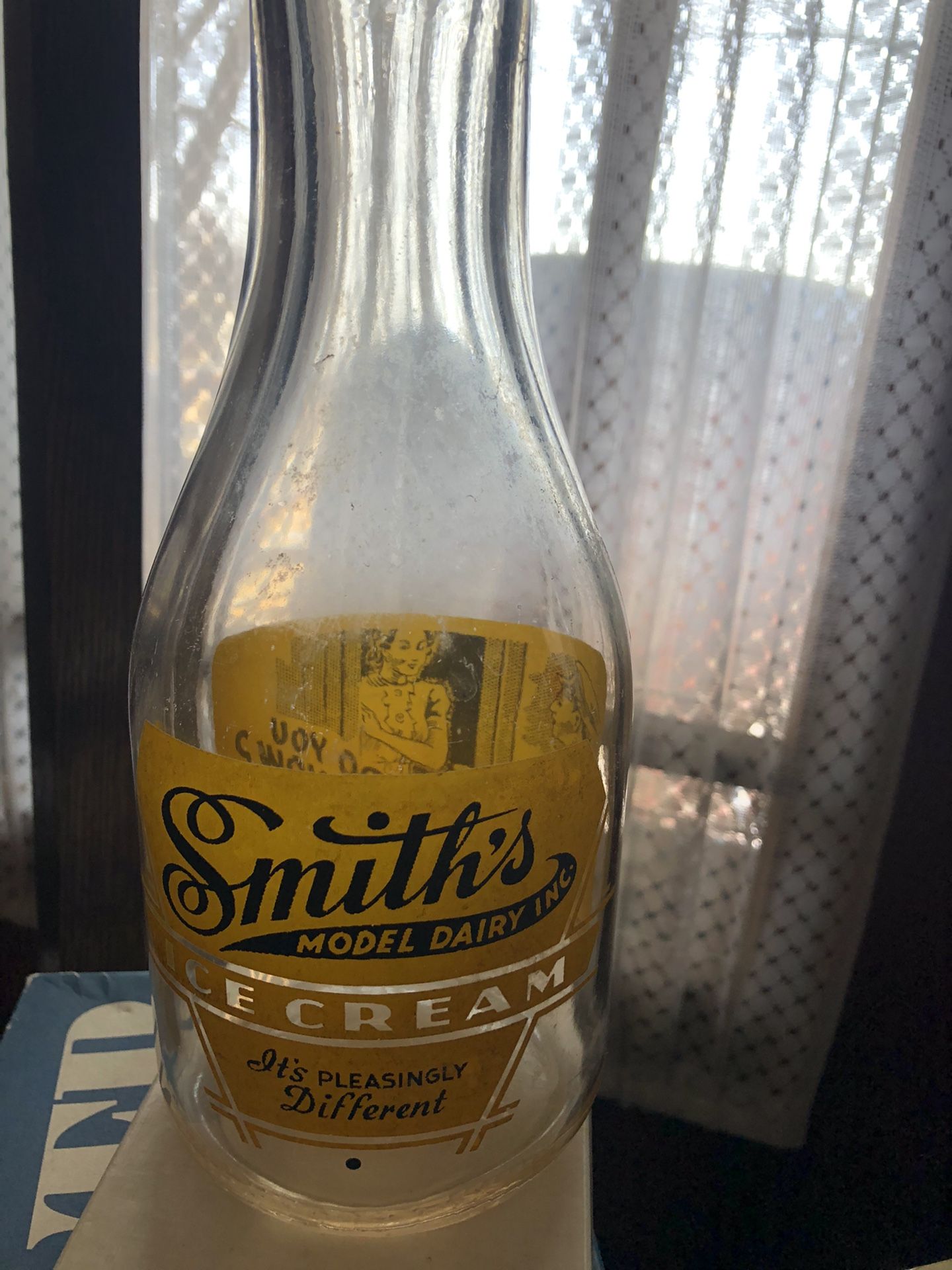 Vintage “Smith’s Model Dairy Inc” Cream Bottle
