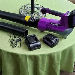 Leaf Blower Cordless：580 CFM 6-Gear Wind Speed Regulation with 4.0Ah Battery Powered, Leaf Blower for Lawn Care, Yard, Grass, Patio, Blowing Leaves an