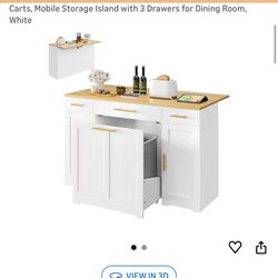 Kitchen Island + 3 Bookshelves for Sale….Great Condition!