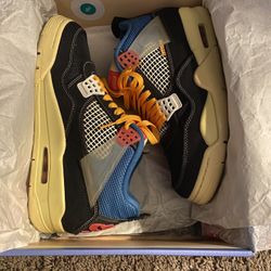 2020 Nike Air Jordan IV Union “Off Noir” Size 7.5