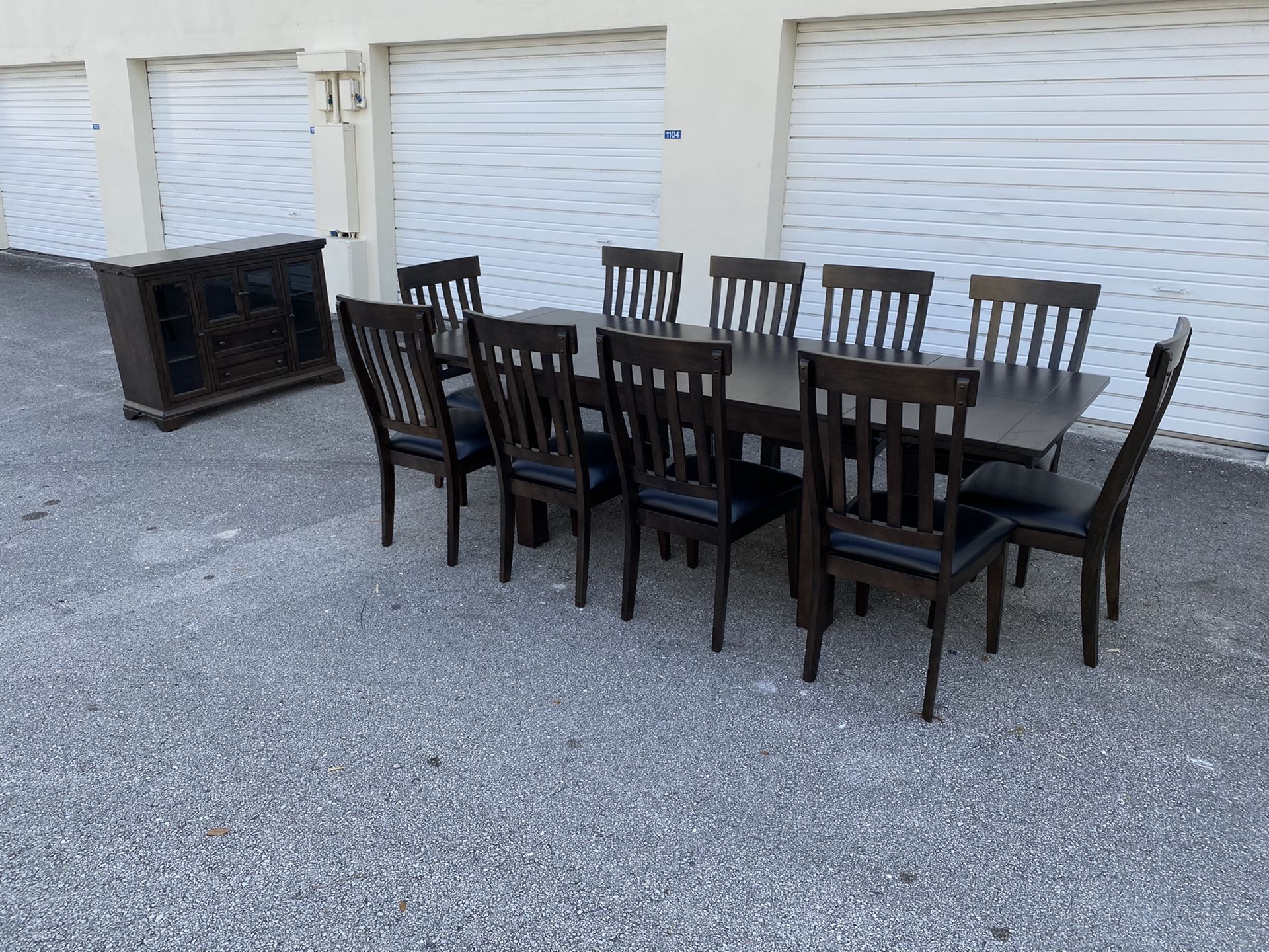 50% OFF // OPEN BOX LIKE NEW // COSTCO Asheville 12-piece Dining Set and Buffet