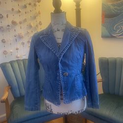 Banana republic Jean jacket size 4 Petite 