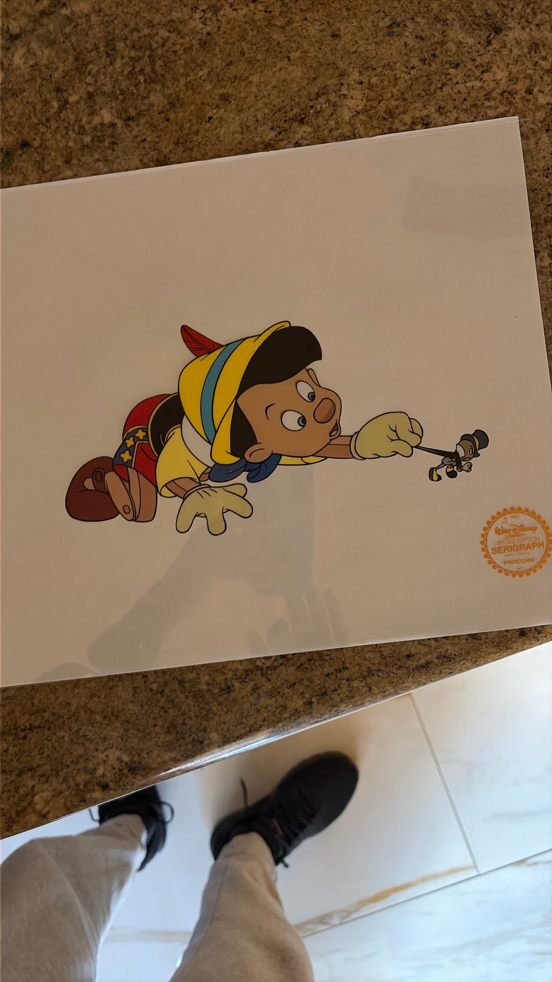 Disney Pinocchio Limited Edition Serigraph Cel
