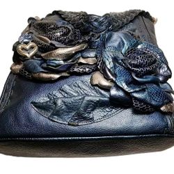 Brighton Masterpiece Collection Black Floral Bag
