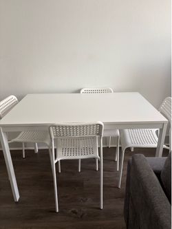 Dinner table and 4 chairs  for sale