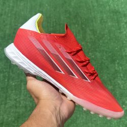 ADIDAS X SPEEDFLOW. 1 TF “RED / WHITE” TURF SOCCER SHOES (Size 9.5, Men’s)