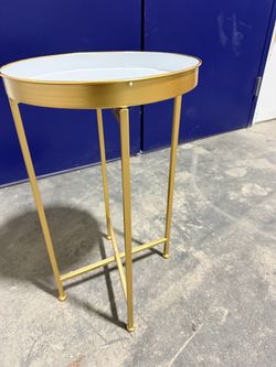 Gold side table