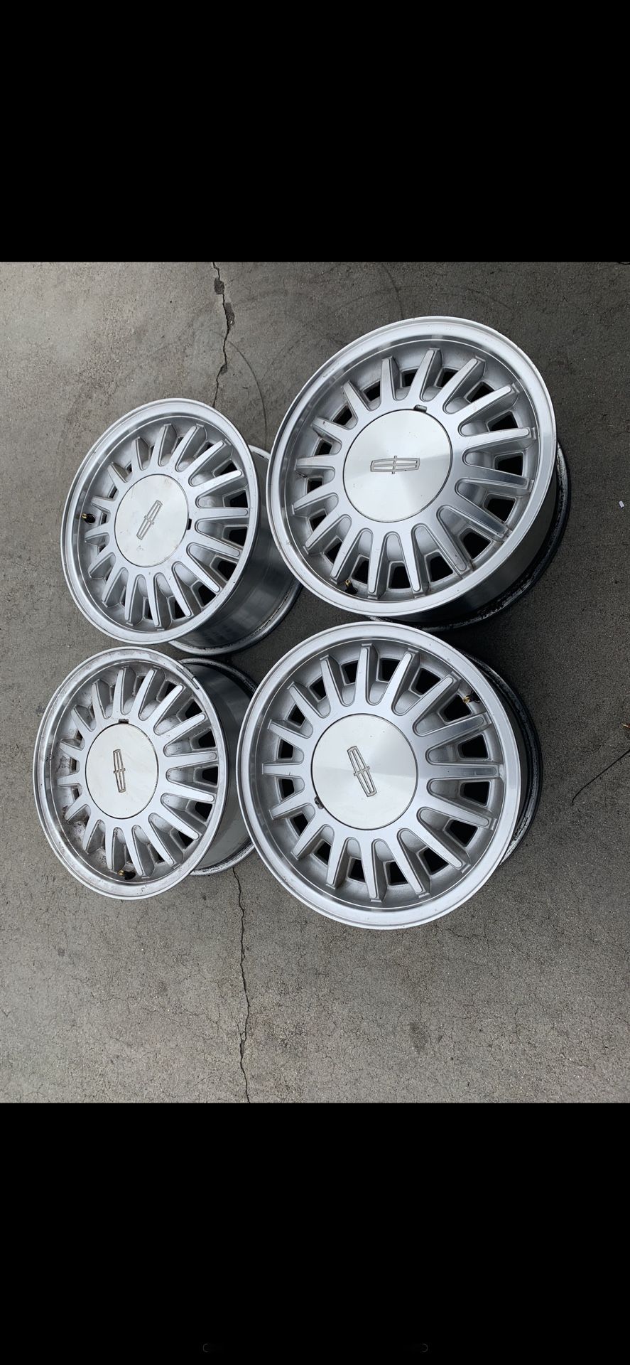 4 - 16x7 5x114.3 5x4.5 Stock Lincoln Towncar Altima Civic Accord Wheels Rims!