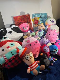 Large Lot of over 21 Stuffed Animals and Plush Toys. Clean and pre-owned and some are brand new.