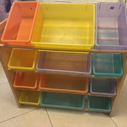 Kids Toy Storage Shelf