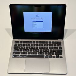 Apple MacBook Air M2 2022 13" Laptop 512GB SSD 8GB RAM Space Gray LIKE NEW w/box