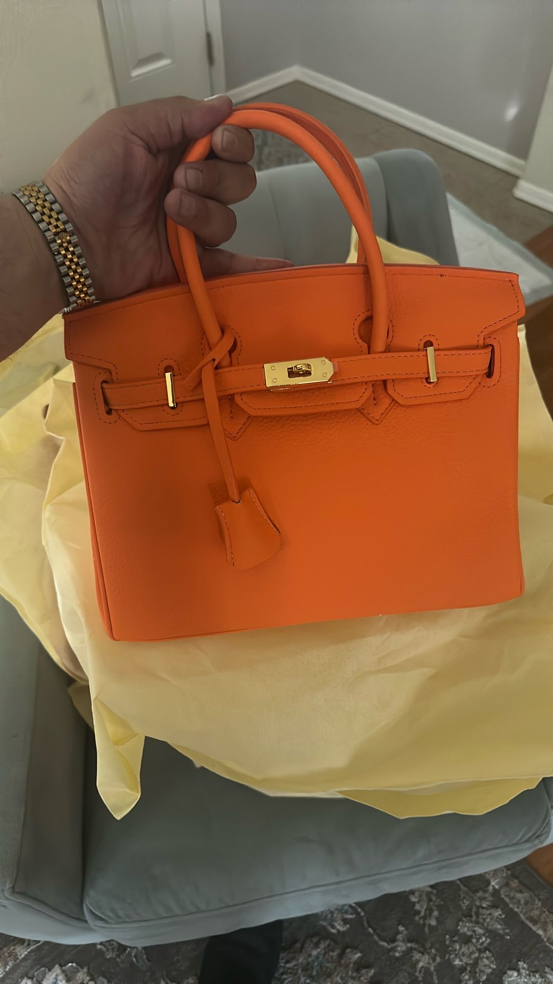 LEATHER TOGO HANDBAGS 25CM 30CM 35CM