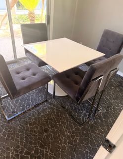 Office table and chairs