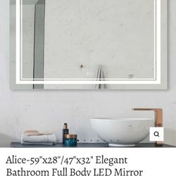 LED Mirror 47x32 Anti Fog