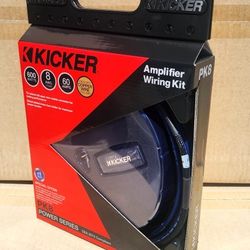 Kicker PK8 8 Guage 2 Channel Amplifier Wiring Kit Power Wire 60A Fuse 46PK8 🚨 Payment Options Available 🚨 No Credit Needed 🚨 