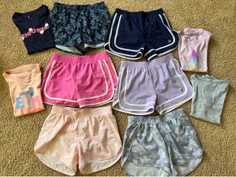 Girls Size L/XL Athletic Shorts/Shirts