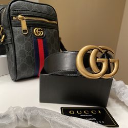 Cross Bag And Belt Set