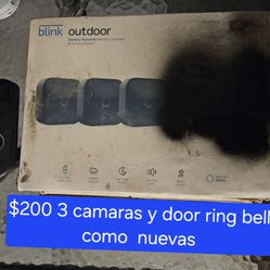 BLINK 3 Camaras And Ring Door Bell