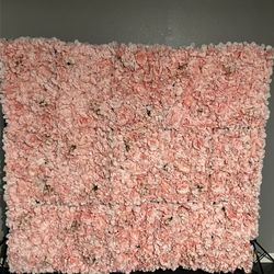 Pink Flower Wall