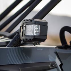 New 2x Set Rigid Utv Side Led Mirros Part 64011 Rzr Can Am X3
