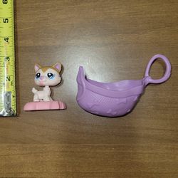 Littlest Pet Shop McDonalds Toy Husky Dog Carrier LPS