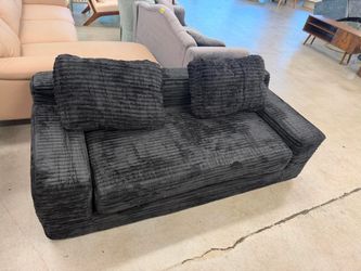 70" Convertible 2-in-1 Loveseat Sofa, Sleeper Sofa Bed with Memory Foam & Floor 2-Seater Couch, Comfy Corduroy Deep Seat Couch for Living Room, Apartm