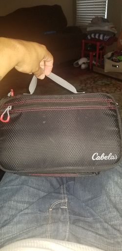 Cabelas case filled with roboworms