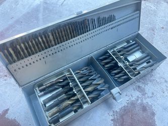 Large Drill Bit Set With Metal Case, $50 OBO