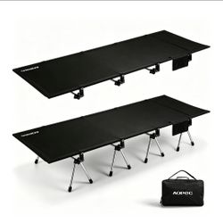 New - AOPEC 87" Camping Cot, Heavy Duty 400lbs