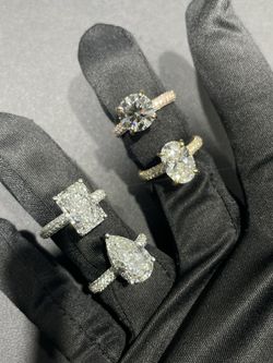IGI Certified Lab Diamonds Hand-Set Engagement Rings - 10k-18k Gold (White, Yellow, Rose) - Custom Designs to Start