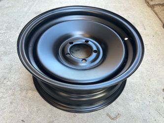 All four smoothie wheels 15 inch matte black fits may cars auto parts