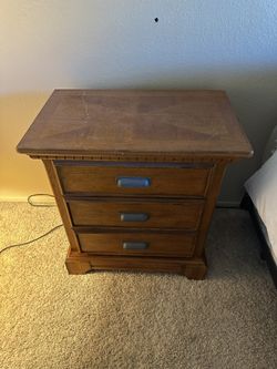 Wood Nightstand