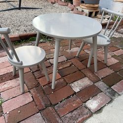 Gray Wooden Toddler Table