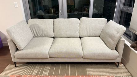 Casterly three seater sofa + burrow rug