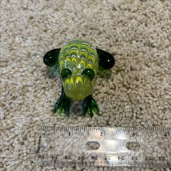 Blown glass frog