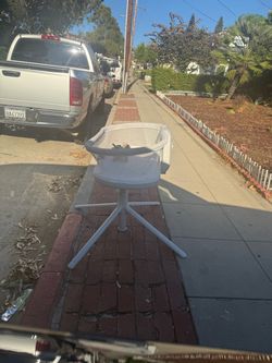 White Baby Bassinet with Stand