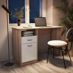 ⭐️Writing Desk – Small Office Desk with Drawers and Open Shelf ⭐️