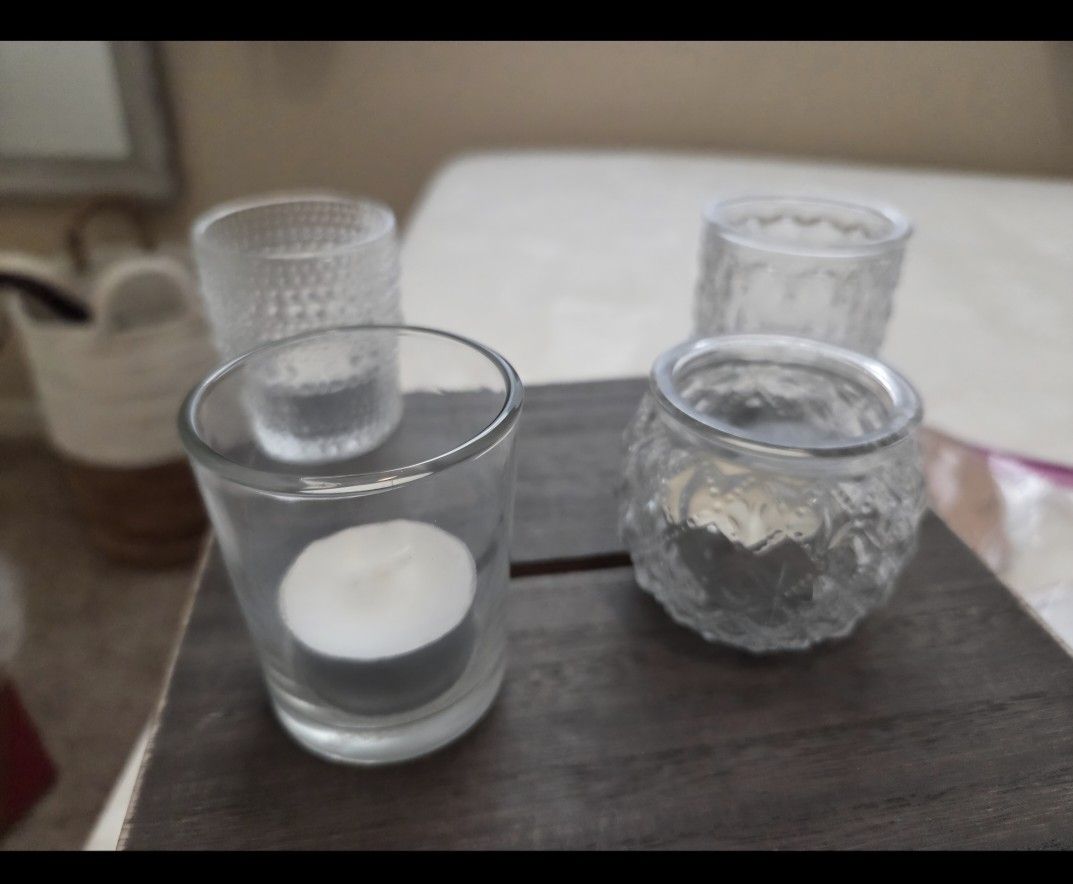 Beautiful, Decorative Glass Candles Holders!!