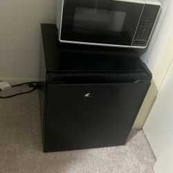 Small Refrigerator And Microwave  