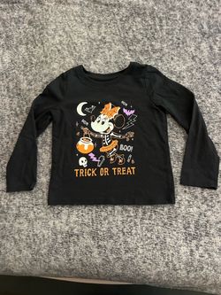 Disney Minnie Mouse Glow in the Dark Halloween Top 4T