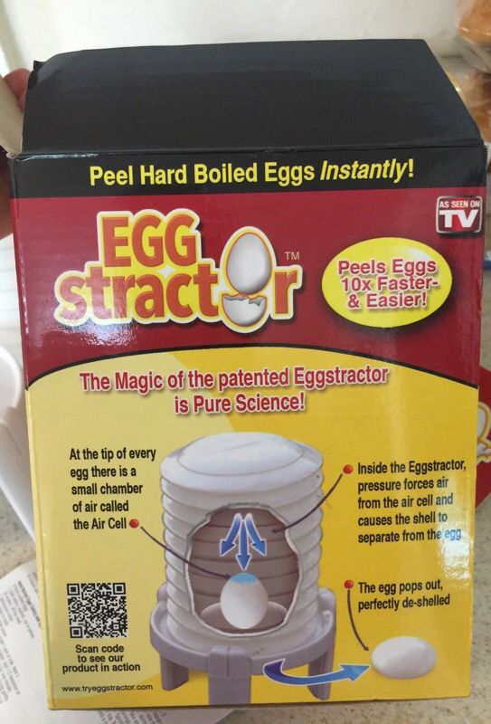 As Seen on TV Eggstractor Egg Peeler