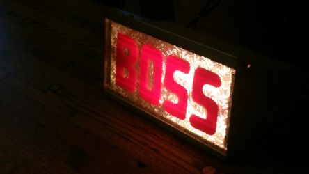 Sign signs hand made from old chicken wire glass