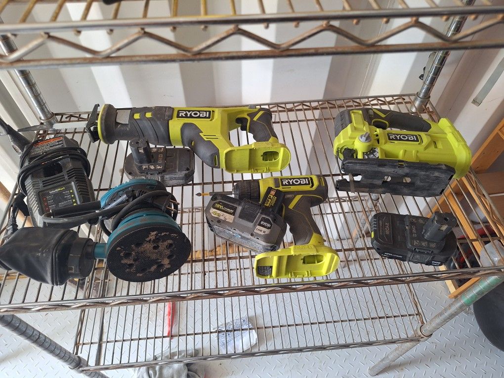 Ryobi  Tool With Battery's 