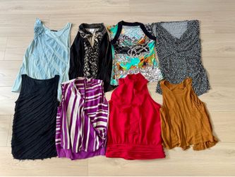 8 beautiful blouses in different colors and styles
