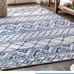 🪭🪭R70#26 $75 8'x10" Rectangle
Loomed Trellis Area Rug White
-JONATHAN Y7