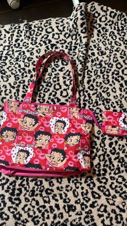 Betty boob tote bag with wallet attached